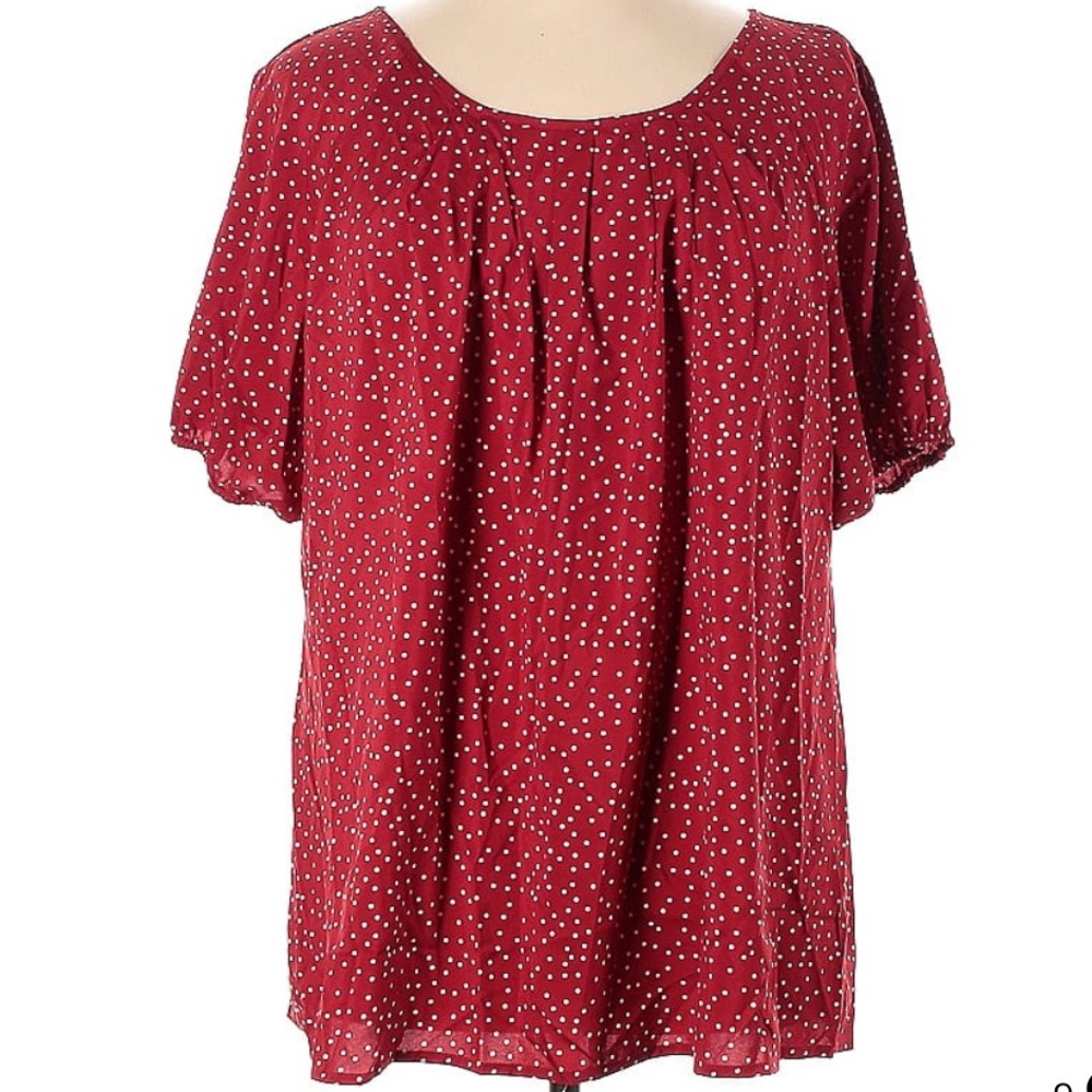 BloomChic Short Sleeve Womens Blouse